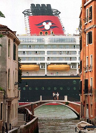 Cruise ship in Venice