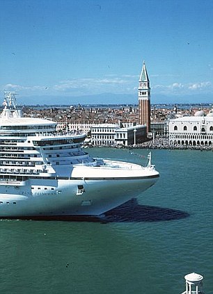 Cruise ship in Venice