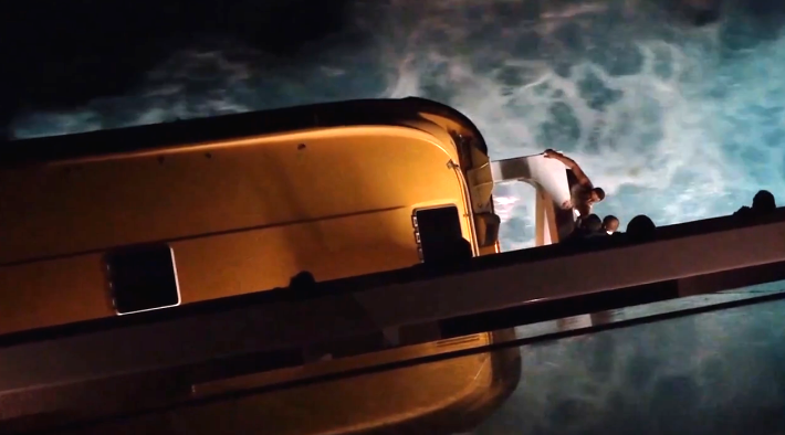 Shocking Video Shows Man Going Overboard on Cruise Ship