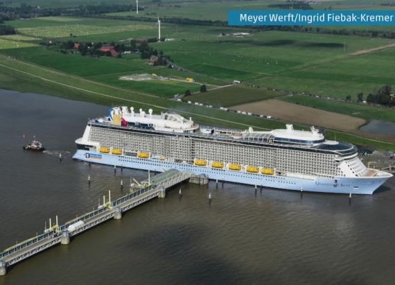 The New Royal Caribbean Cruise Ship: Huge Boat, Tiny River