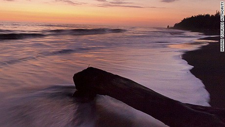 Calm before the storming sea.