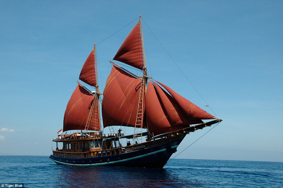 Explore Eastern Indonesia with your other half on board a 111ft privately chartered timber phinisi yacht, Tiger Blue
