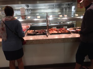 Norwegian Epic one of the buffet stations