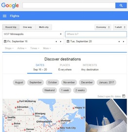 The Discover destinations tool is a perk of Google Flights.