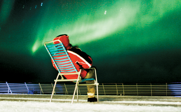 Guests can admire the Aurora Borealis from a Hurtigruten ship in Norway.