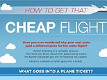 Bargain fares: The CheapFlights infographic explains how to get a cheap flight