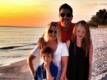 Dom Joly and family on the beach in Florida