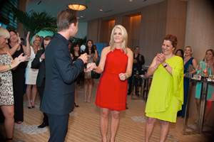 Michelle Fee, CEO of Cruise Planners and Woman of the Year candidate for the Leukemia and Lymphoma Society, was supported by Viking Cruises and Cruise Planners COO Vicky Garcia on Wednesday night at the Ritz Carlton in Fort Lauderdale. Photo credit: Julia Rose