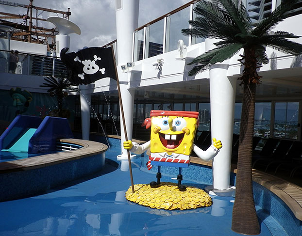 Sponge Bob onboard Norwegian Escape