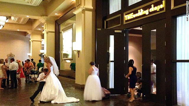 a href='http://www.mandalaybay.com/features-and-shopping/weddings/' target='_blank'THEwedding Chapel/a at THE Hotel Mandalay Bay is consistently voted as one of the best wedding venues in Las Vegas. It's elegant, to be sure, but not without Las Vegas flair; a limo ride and photo session with an Elvis impersonator are available for $675.