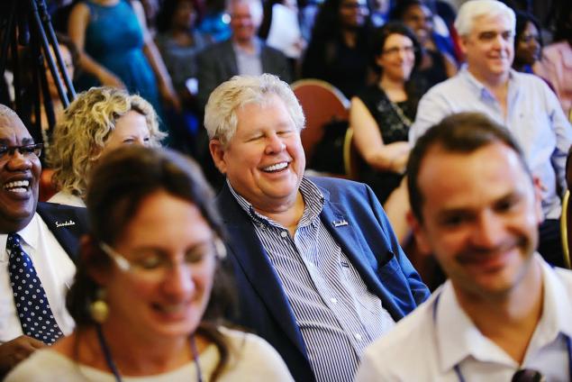 There will be several public Caribbean Week events and happenings for tourism VIPs, such as Sandals Resorts chairman Gordon (Butch) Stewart (center), seen at the Caribbean Tourism presentation in 2014 .