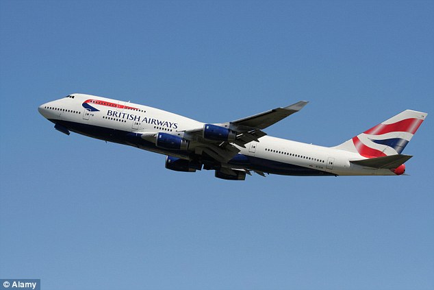 Miss Johnson was travelling on board a flight from New York to Heathrow when the incident occurred