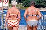 I was standing at the beginning of the pier when these two luscious Swedes decided to go for a swim. It was refreshing to see older women who still looked great in their bikinis and had the confidence to pull it off. Yvonne Schnelle