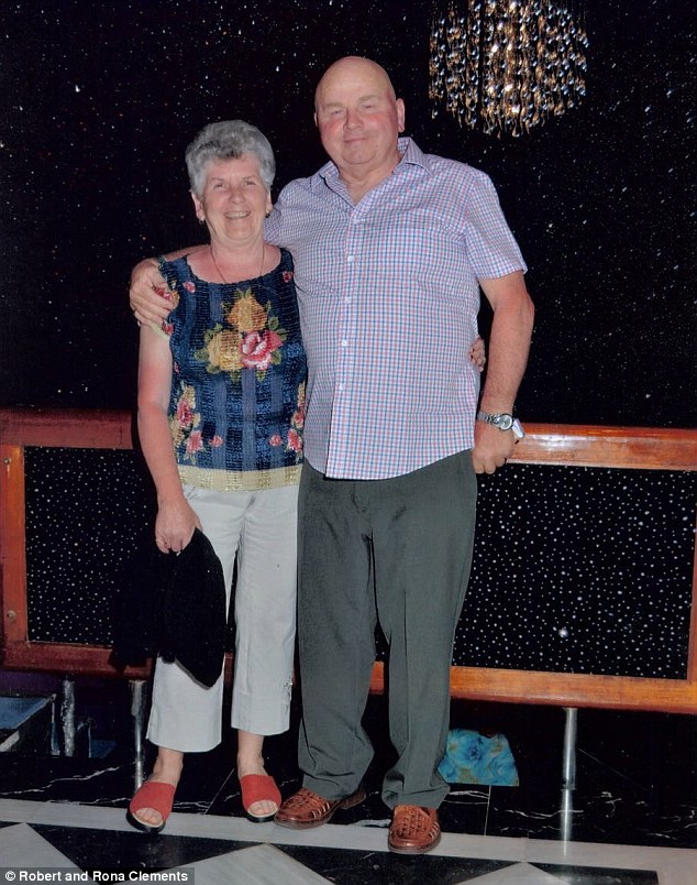 Robert Clements fell ill while celebrating his 67th birthday on a Mediterranean cruise with his wife, Rona