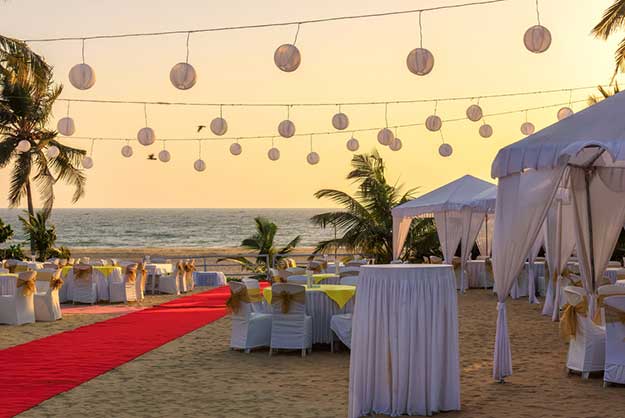Beach restaurant Goa