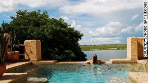 Swim safari: Some suites at the Chobe Game Lodge have private pools