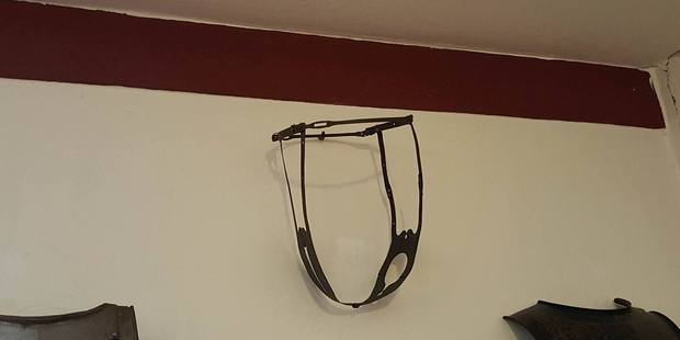 The chastity belt on display at Castle Marksburg. Photo / Winston Aldworth