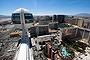 Casinos are seen from the 550-foot High Roller observation wheel in Las Vegas, Nevada. The observation wheel, the tallest in the world, is part of the Linq project, a $550 million development by Caesars Entertainment Corp and opened to the public on Monday.