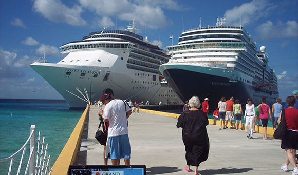 ships at Grand Turk Cruise Terminal