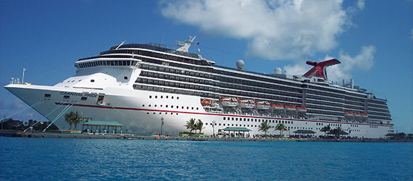 Carnival Pride at a Bahamian island // Photo by Susan J. Young