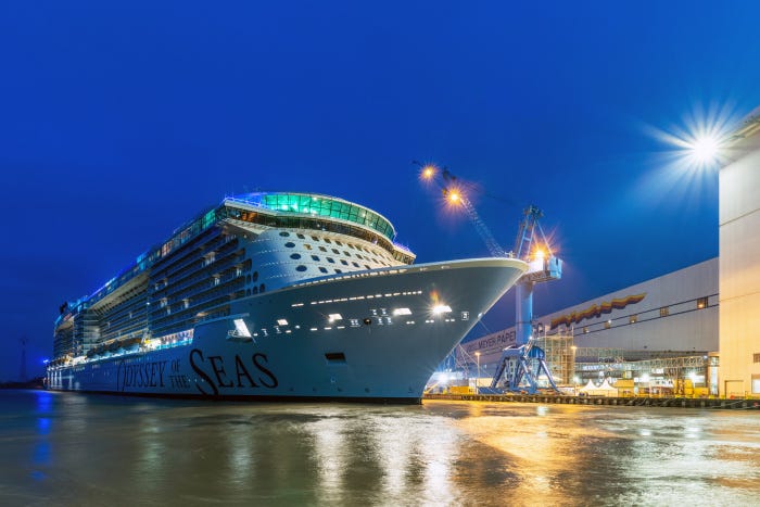 Royal Caribbeans newest ship, Odyssey of the Seas, is set todebut in May with departures from Israel with all passengers and crewover 16 vaccinated.