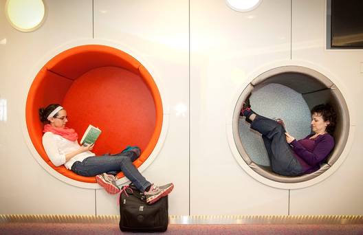 Seating 'pods' at Dublin Airport
