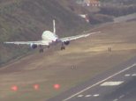 Sideways and aborted landings at Funchal Airport, Madeira