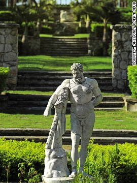 At the Oneamp;Only Ocean Club in the Bahamas, you might feel like you're in France while wandering amid the garden's statuary and Augustinian cloister.