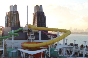 Water Slides from the upper deck