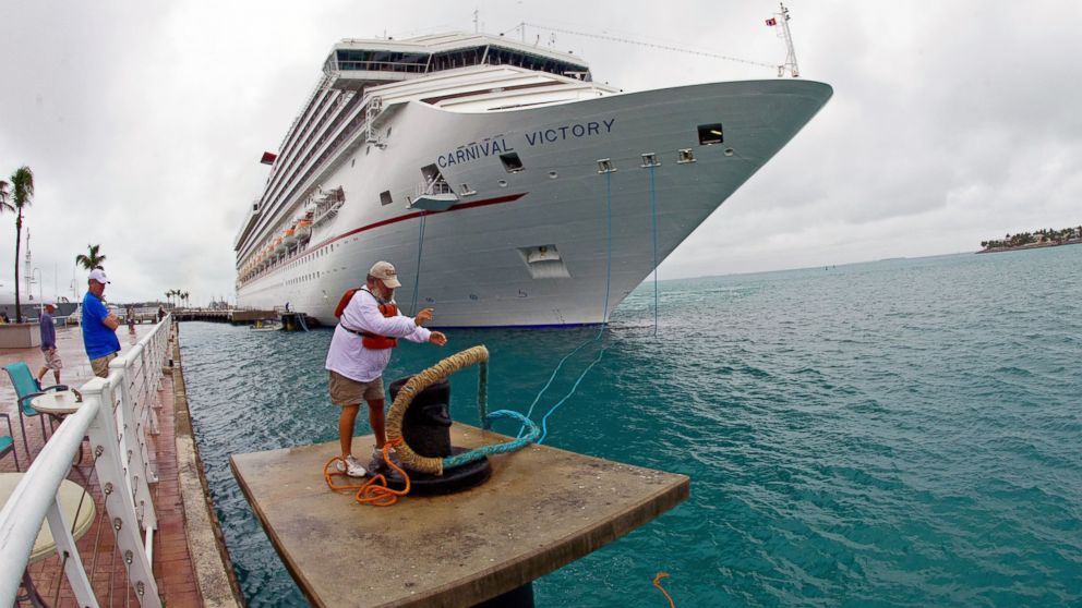 PHOTO: The Carnival cruise ship Victory prepares to leave port in Key West, Fla., in this Feb. 15, 2013 photo.