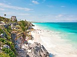 Mexican dream: Tulum beach is a favourite for models like Cara Delevingne