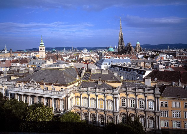 Crammed with culture: Caroline explored St Stephen's Cathedral, the Museum Quarter and the treasures of the Hofburg Palace in Vienna