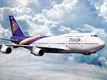 Mid-air row: A man was arrested after a fight broke out on board a Thai Airways flight (file photo)