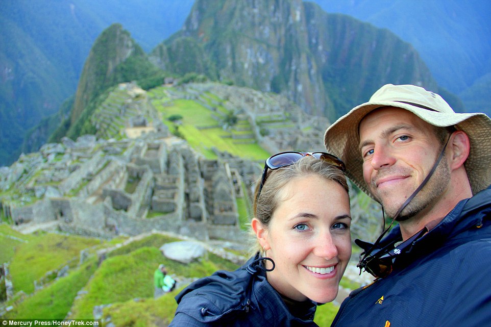 Peru's 15th-century Inca site, Machu Picchu. The couple were as frugal as they could be, but found countries like  Japan were expensive