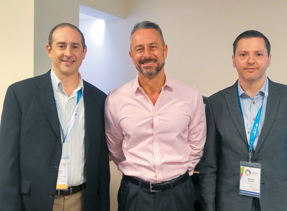 Michael Schmeltzer, American Airlines Vacations; Mark Benson, Flight Centre USA and GOGO Vacations and Rodrigo Esponda, Mexico Tourism Board