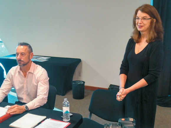 Mark Benson, Flight Centre USA and GOGO Vacations and Ruthanne Terrero, Travel Agent magazine