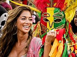 Nicole Scherzinger gets into the Caribbean spirit in Antigua
