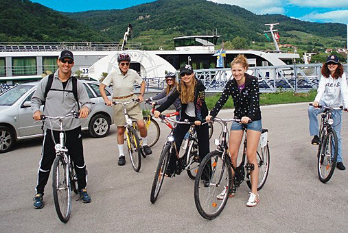 Tauck guests in Durnstein // Photo by Tauck