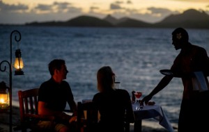 Dinner by the deck
