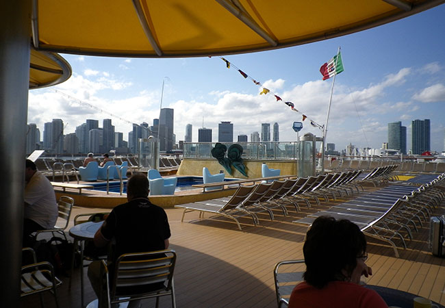 costa luminosa docked in miami