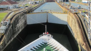 Marveling at a marvel -- the Panama Canal.