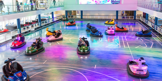 Bumper cars aboard Anthem of the Seas. Photo / Supplied