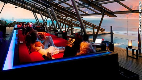 Catch the sunset on Seminyak beach in comfort at S.O.S.