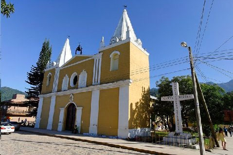One of the historic buildings in Trujillo, Honduras