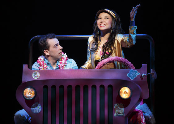 PHOTO: FILE - This file image released by Boneau/Bryan-Brown shows Rob McClure, left, and Catherine Ricafort in a scene from Honeymoon in Vegas in New York. Producers of the show said Tuesday, March 31, 2015, that the musical starring Tony Danza, McClure and Brynn O'Malley will close Sunday after good reviews but dismal box office receipts. (AP Photo/Boneau/Bryan-Brown, Joan Marcus, File)