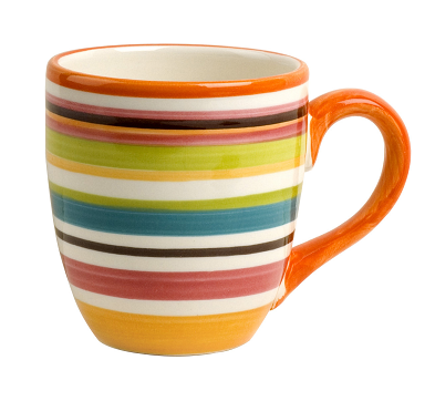 View: Omniware Rio Multistriped 14 oz. Mug (Set of 4)  
