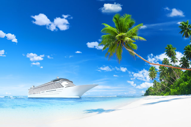 lurxurious cruise ship by the...