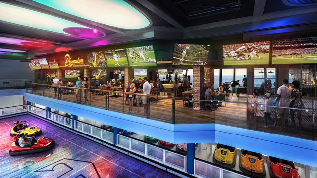 Odyssey of the Seas will combine the best of Quantum Class with new Royal Caribbean favorite Playmakers Sports Bar  Arcade, now boasting a prime location within SeaPlex. With TVs at every angle to cheer on the home team and club-level views of the competition below, sports fans wont miss a beat. Odyssey debuts in Haifa, Israel in May 2021 and then heads to Fort Lauderdale, Florida in November.