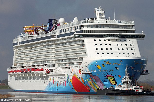 The Norwegian Breakaway was on a seven-night cruise to the Bahamas and Bermuda from New York (file photo)