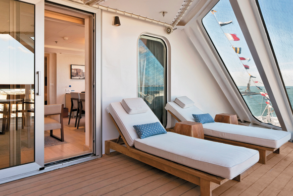 Explorer Suites on Viking Star offer a 167- to 490-square-foot verandah.